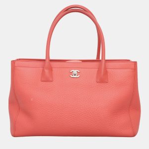 Chanel Peach Leather Executive Cerf Tote Bag, Tote Handbags - Luxury Closet catalog