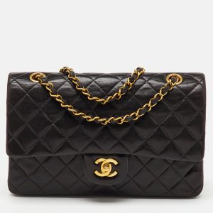 Chanel Black Quilted Leather Medium Classic Double Flap Bag, Shoulder Bags - Luxury Closet catalog