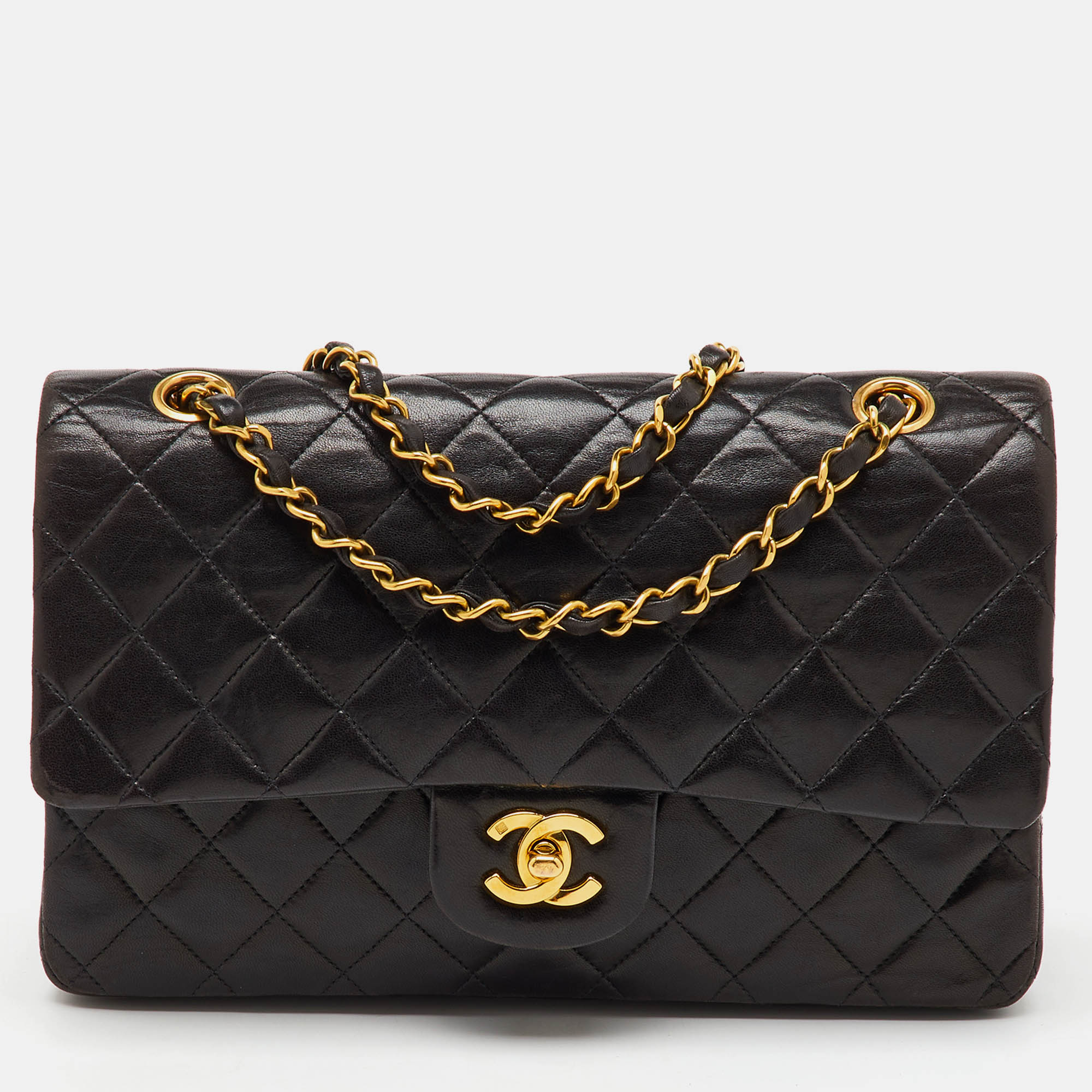Chanel Black Quilted Leather Medium Classic Double Flap Bag, Shoulder Bags - Luxury Closet catalog