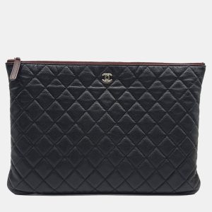 Chanel Black Caviar Leather Clutch Large, Clutches & Special Occasion Bags - Luxury Closet catalog