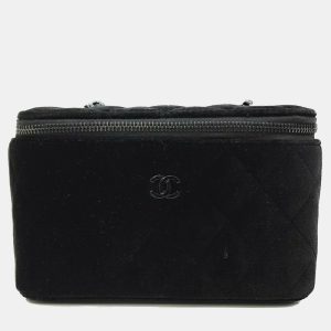 Chanel Black Velvet Vanity crossbody Bag, Handbags - Luxury Closet catalog