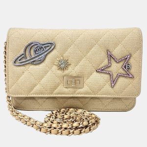 Chanel Beige Fabric chain crossbody bag, Handbags - Luxury Closet catalog