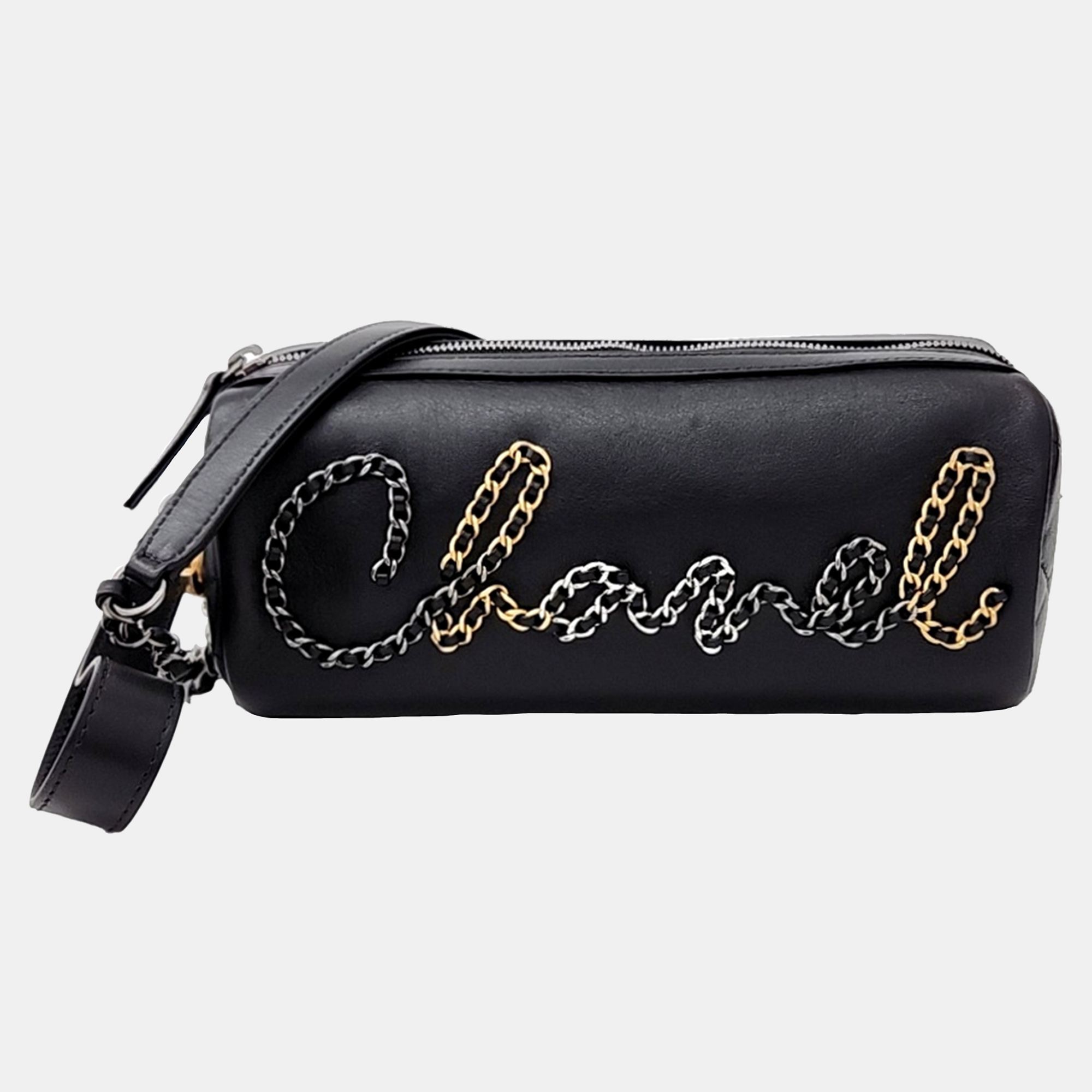 Chanel Black Leather chain bowling bag, Handbags - Luxury Closet catalog