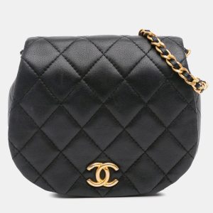 Chanel Black Mini Quilted Calfskin Coco Mail Clutch with Chain, Clutches & Special Occasion Bags - Luxury Closet catalog