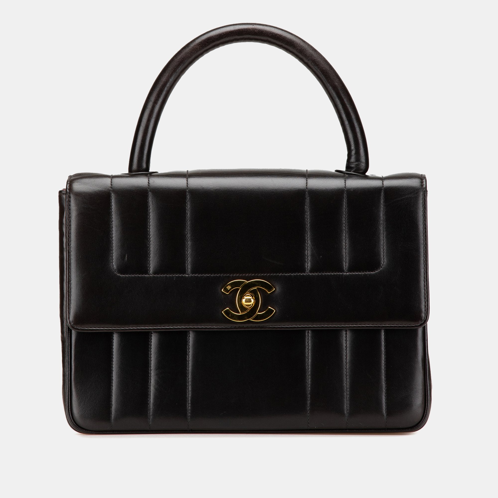 Chanel Black Lambskin Mademoiselle Kelly Top Handle Bag, Satchels - Luxury Closet catalog