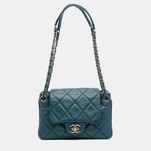 Chanel Blue Quilted Lambskin Accordion Flap, Shoulder Bags - Luxury Closet catalog