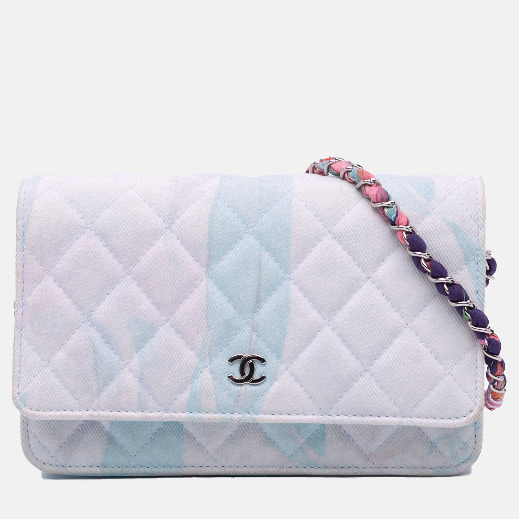 Chanel White CC Quilted Canvas Jungle Jeans Wallet on Chain, Wallets & Money Clips - Luxury Closet catalog