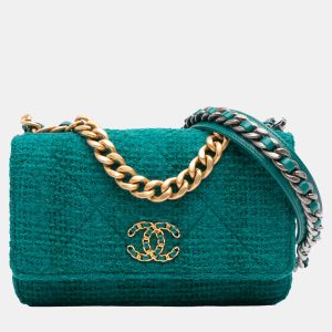 Chanel Green Tweed 19 Wallet On Chain, Wallets & Money Clips - Luxury Closet catalog