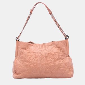 Chanel Brown Calfskin Iridescent Small Sea Hit Tote, Tote Handbags - Luxury Closet catalog