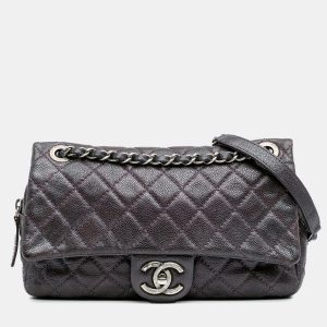 Chanel Purple Medium Quilted Caviar Easy Flap, Shoulder Bags - Luxury Closet catalog