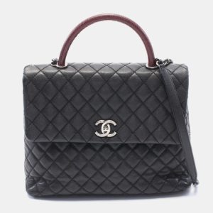 Chanel Caviar Leather Matelasse Coco Handle Top Handle Bag, Satchels - Luxury Closet catalog
