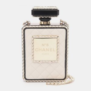 Chanel Leather Perfume Box No.5 Coco Mark Chain Crossbody Shoulder Bag, Shoulder Bags - Luxury Closet catalog