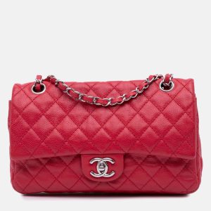 Chanel Red Classic Caviar Double Medium Flap Bag, Shoulder Bags - Luxury Closet catalog