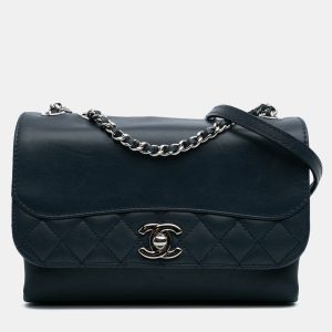 Chanel Blue Mini Calfskin Tramezzo Flap Bag, Shoulder Bags - Luxury Closet catalog