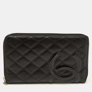 Chanel Black Quilted Leather CC Cambon Ligne Zip Around Organizer Wallet, Wallets & Money Clips - Luxury Closet catalog