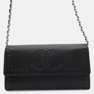 Chanel Black Leather Chain Wallet, Wallets & Money Clips - Luxury Closet catalog
