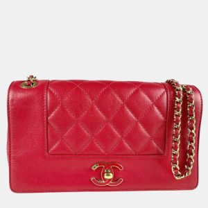 Chanel Red Leather Mademoiselle Vintage Shoulder Bag, Shoulder Bags - Luxury Closet catalog