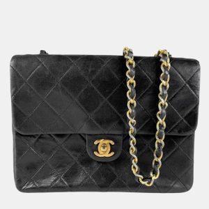 Chanel Black Leather Classic Flap Shoulder Bag, Shoulder Bags - Luxury Closet catalog