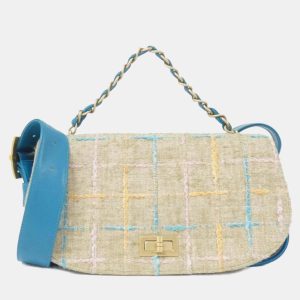 Chanel Neutrals Tweed Mademoiselle Flap Bag, Shoulder Bags - Luxury Closet catalog
