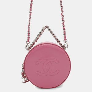 Chanel Pink Patent Leather Round As Earth Chain Shoulder Bag, Shoulder Bags - Luxury Closet catalog