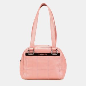Chanel Pink Choco Bar Caviar Shoulder Bag, Shoulder Bags - Luxury Closet catalog