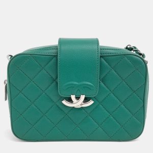 Chanel Green Leather caviar chain Crossbody bag, Handbags - Luxury Closet catalog