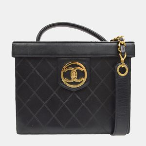 Chanel Bicolore Vanity 2Way Handbag Purse Black, Shoulder Bags - Luxury Closet catalog