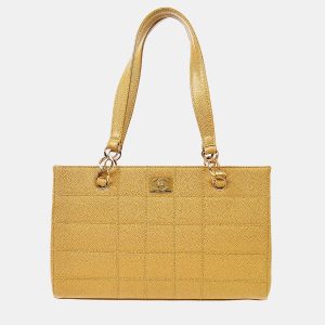 Chanel Beige Calfskin Wild Stitch Choco Bar Chain Tote Bag, Tote Handbags - Luxury Closet catalog