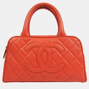Chanel Scarlet Calfskin Bowling Bag, Handbags - Luxury Closet catalog