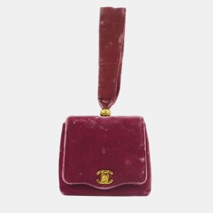 Chanel Pink Velvet Evening Bag, Handbags - Luxury Closet catalog
