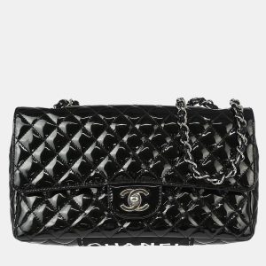 Chanel Black Patent Leather Single Flap Shoulder Bag, Shoulder Bags - Luxury Closet catalog