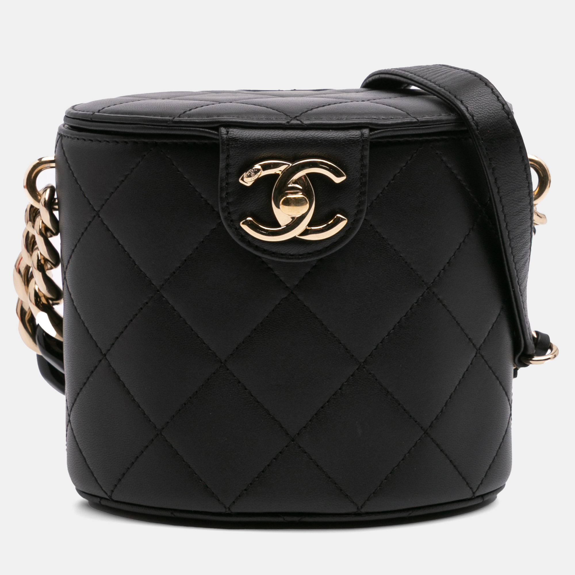 Chanel Black Mini Lambskin Elegant Chain Vanity Case, Shoulder Bags - Luxury Closet catalog