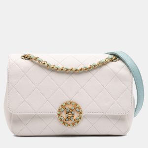 Chanel Blue/White CC Quilted Calfskin Single Flap, Shoulder Bags - Luxury Closet catalog