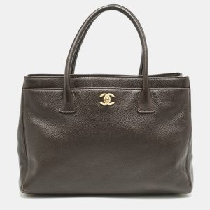 Chanel Choco Brown Leather Cerf Shopper Tote, Tote Handbags - Luxury Closet catalog