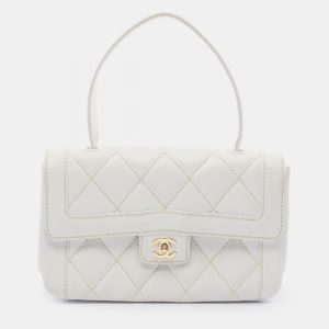 Chanel White Leather Wild Stitch CC Coco Top Handle bag, Satchels - Luxury Closet catalog