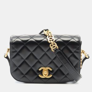 Chanel Black Leather and Suede Chain Shoulder Bag, Shoulder Bags - Luxury Closet catalog