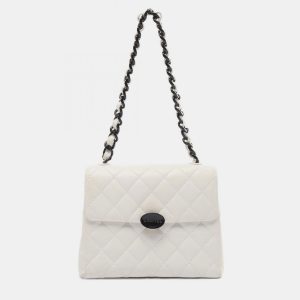 Chanel White and Black Lambskin Bekko Resin Flap Bag, Shoulder Bags - Luxury Closet catalog
