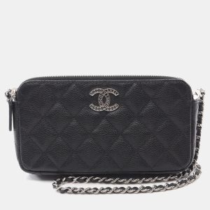 Chanel Black Leather Small Clutch With Chain, Clutches & Special Occasion Bags - Luxury Closet catalog