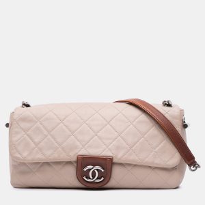 Chanel Beige Large Quilted Lambskin Country Chic Flap, Shoulder Bags - Luxury Closet catalog