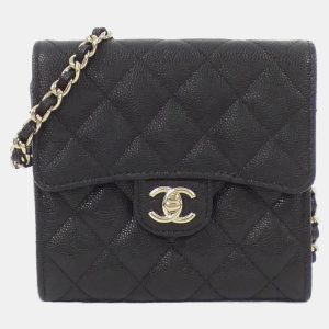 Chanel Black Leather Chain Clutch Shoulder Bag, Shoulder Bags - Luxury Closet catalog