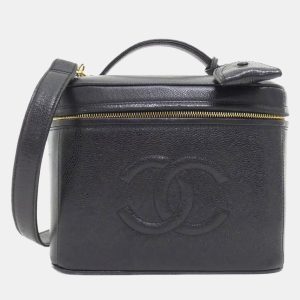Chanel Black Caviar CC Vanity Train Case, Handbags - Luxury Closet catalog