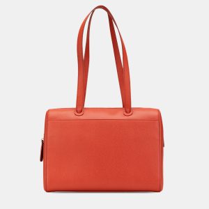Chanel Orange Grained Calfskin Tote, Tote Handbags - Luxury Closet catalog