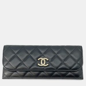 Chanel Black Lambskin Matelasse Clutch Bag, Clutches & Special Occasion Bags - Luxury Closet catalog