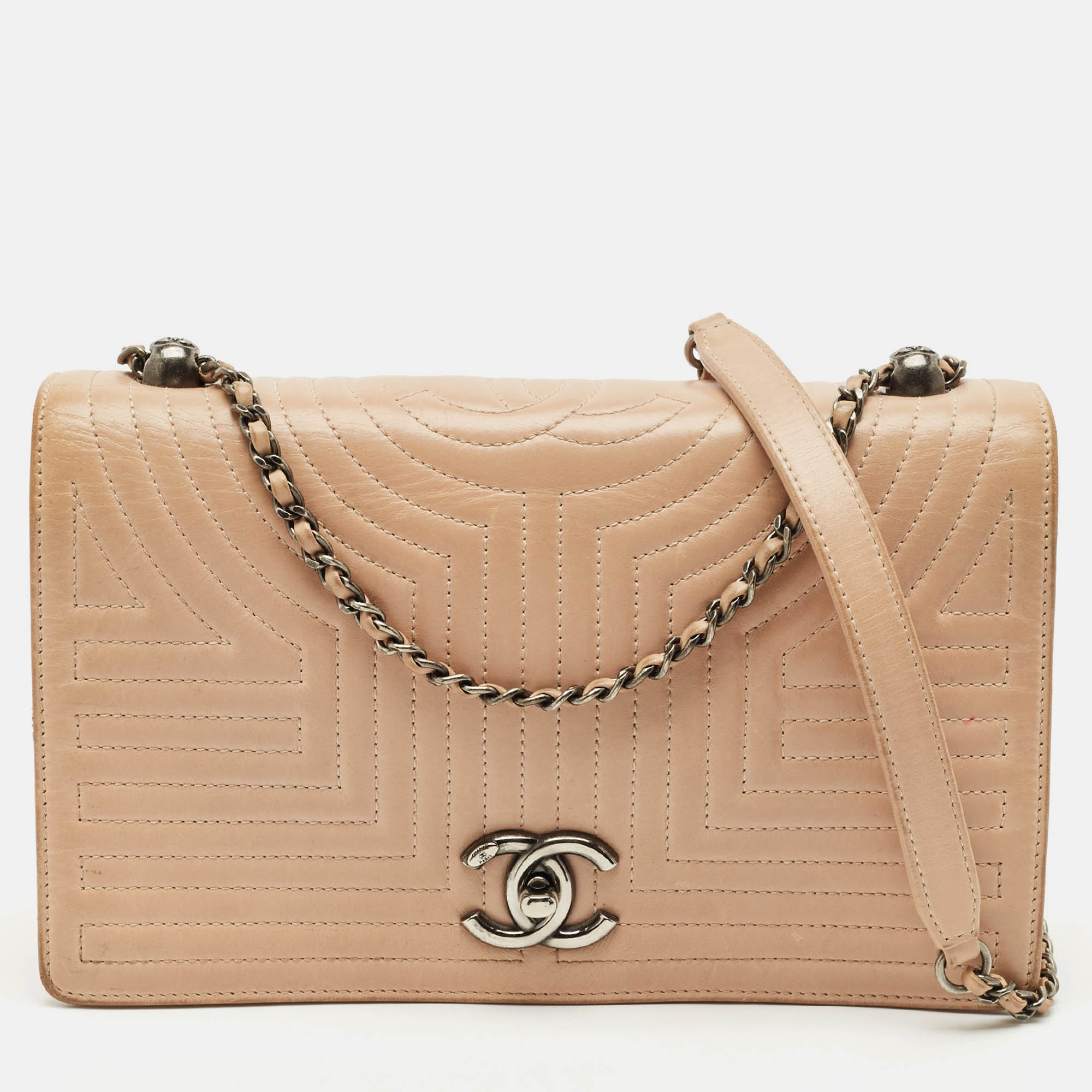 Chanel Beige Quilted Leather Medium Korean Garden Flap Bag, Shoulder Bags - Luxury Closet catalog