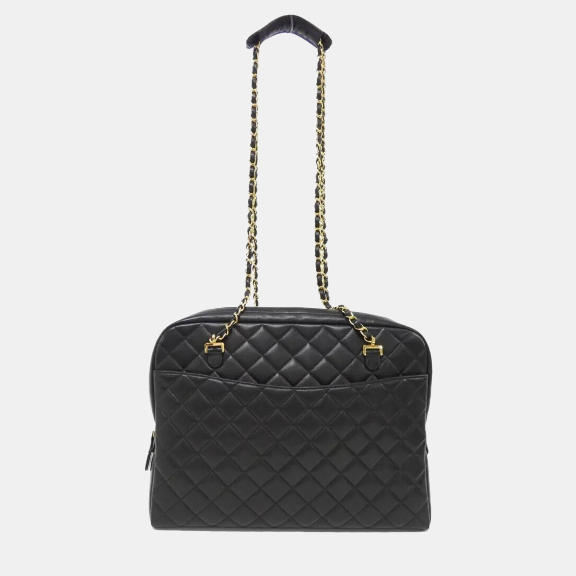 Chanel Black Lambskin Leather Shoulder Bag, Shoulder Bags - Luxury Closet catalog