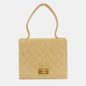 Chanel Beige suede Handbag, Satchels - Luxury Closet catalog