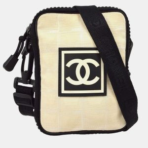 Chanel Beige/Black Nylon Travel Sport Line Shoulder Bag, Shoulder Bags - Luxury Closet catalog