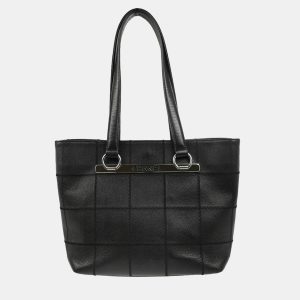 Chanel Black Leather Choco Bar Tote Bag, Tote Handbags - Luxury Closet catalog