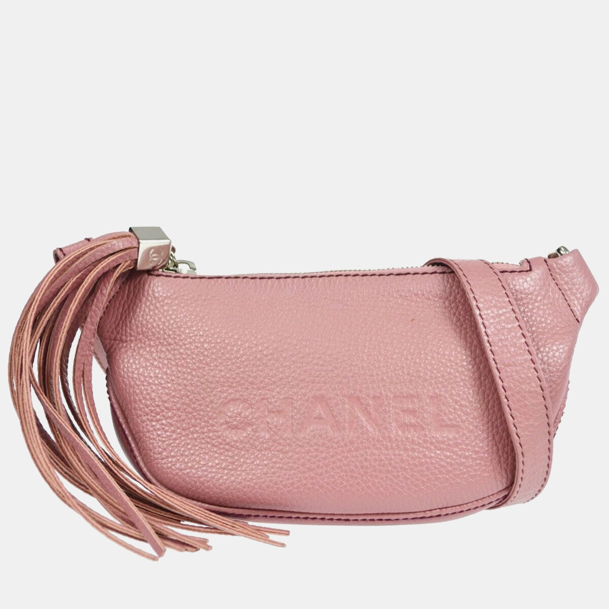 Chanel Pink Leather Fringe Shoulder Bag, Shoulder Bags - Luxury Closet catalog