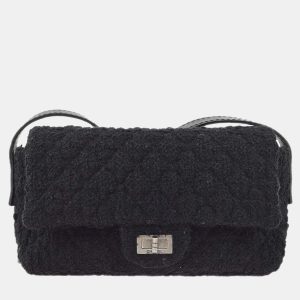 Chanel Black Tweed Mademoiselle Lock Shoulder Bag, Shoulder Bags - Luxury Closet catalog